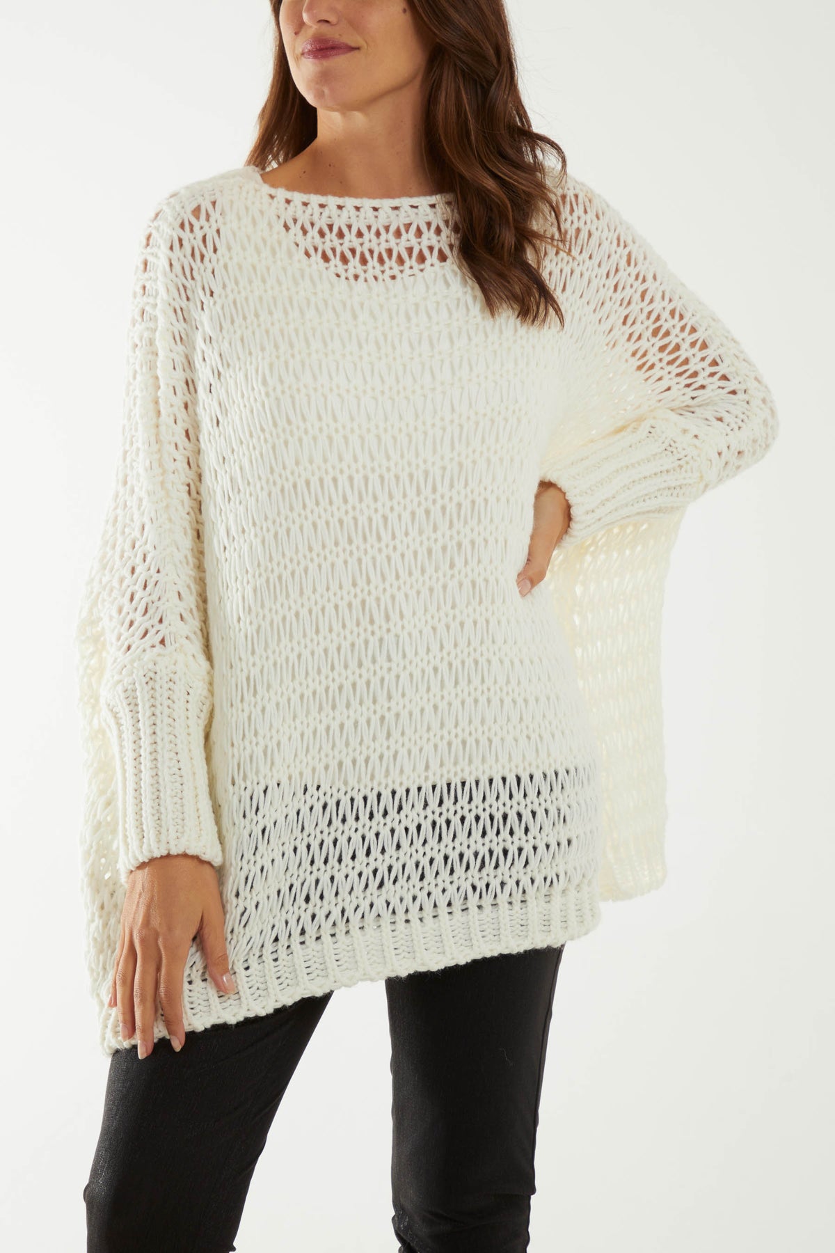 Oversize Crochet Jumper