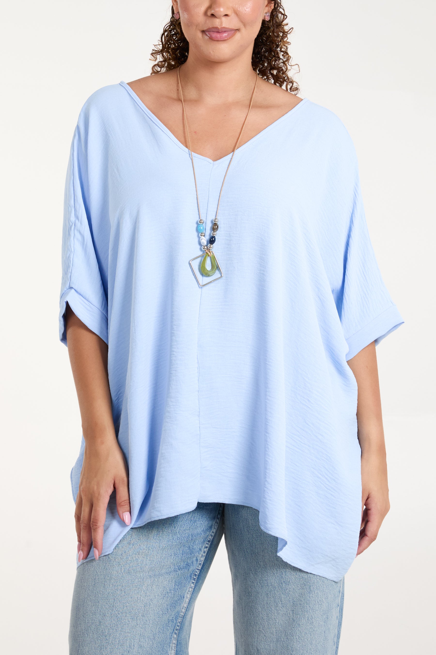 Necklace Double V-Neck Top