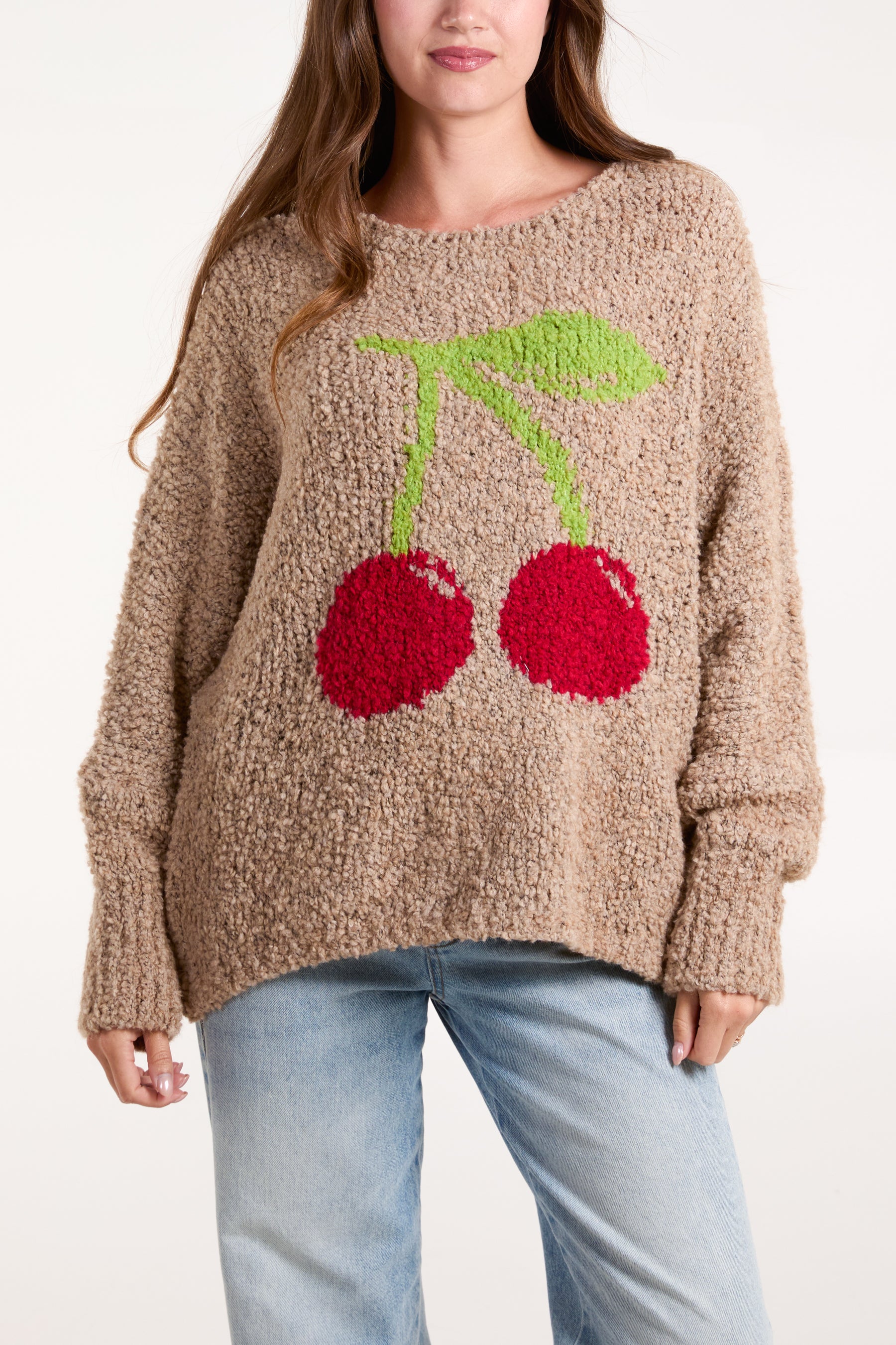 Cherry Soft Knit Jumper