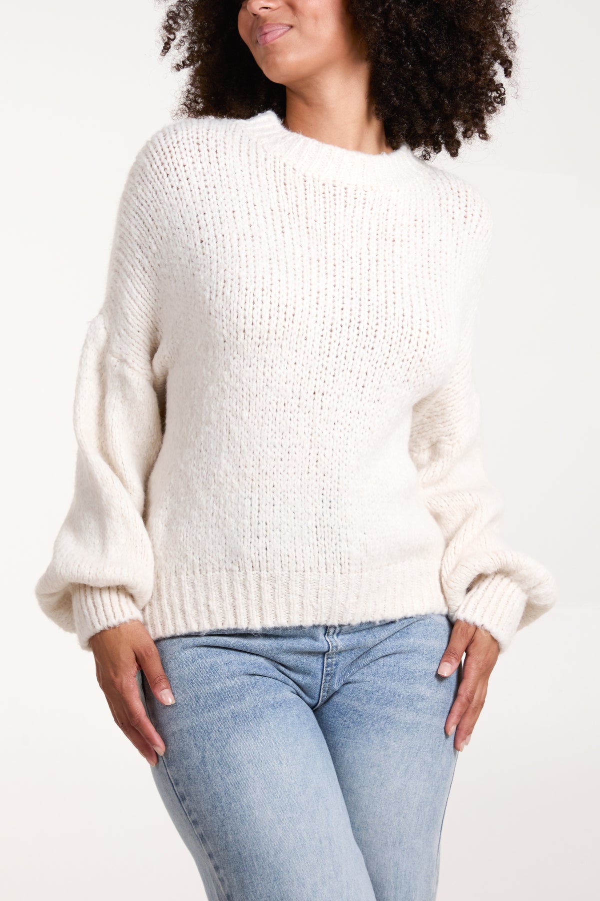 Soft Knit Wide Sleeve Jumper