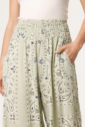 Bandana Wide Leg Pocket Trousers
