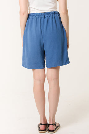 Relaxed Fit Pockets Bermuda Shorts