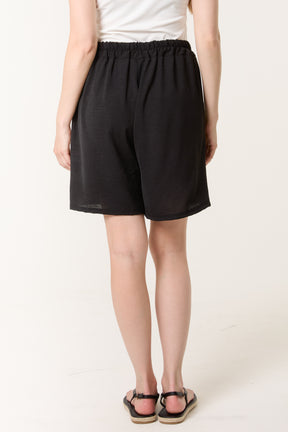 Relaxed Fit Pockets Bermuda Shorts