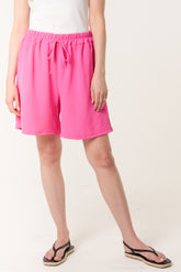 Relaxed Fit Pockets Bermuda Shorts