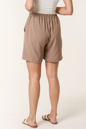 Relaxed Fit Pockets Bermuda Shorts