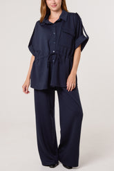 Jersey Safari Shirt & Trousers Set