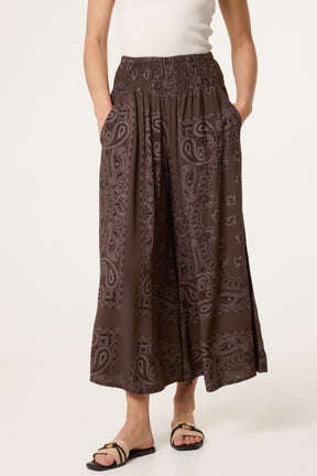 Bandana Wide Leg Pocket Trousers