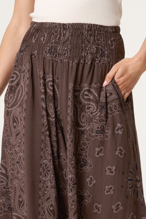 Bandana Wide Leg Pocket Trousers