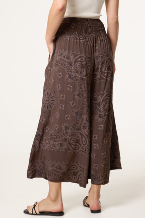 Bandana Wide Leg Pocket Trousers