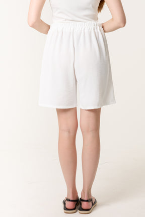 Relaxed Fit Pockets Bermuda Shorts