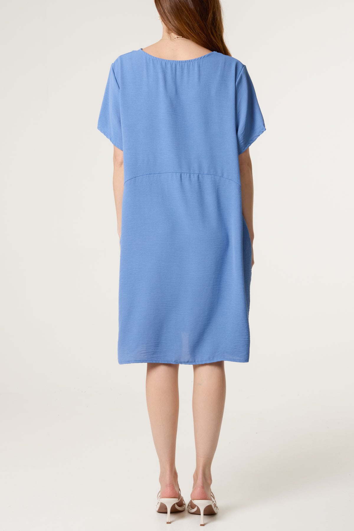 Cocoon Necklace Midi Dress