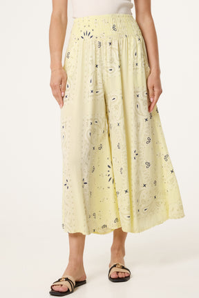Bandana Wide Leg Pocket Trousers