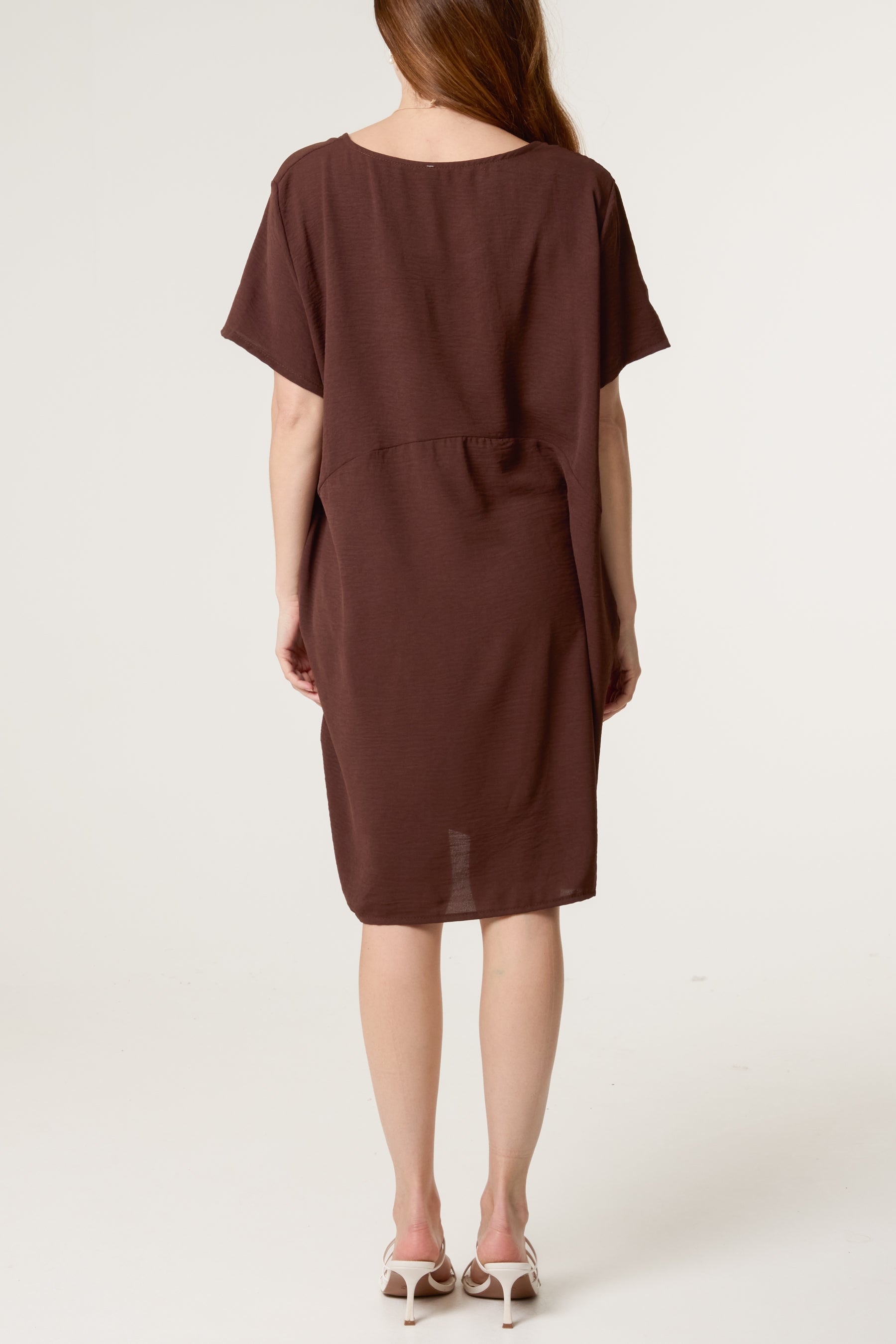 Cocoon Necklace Midi Dress