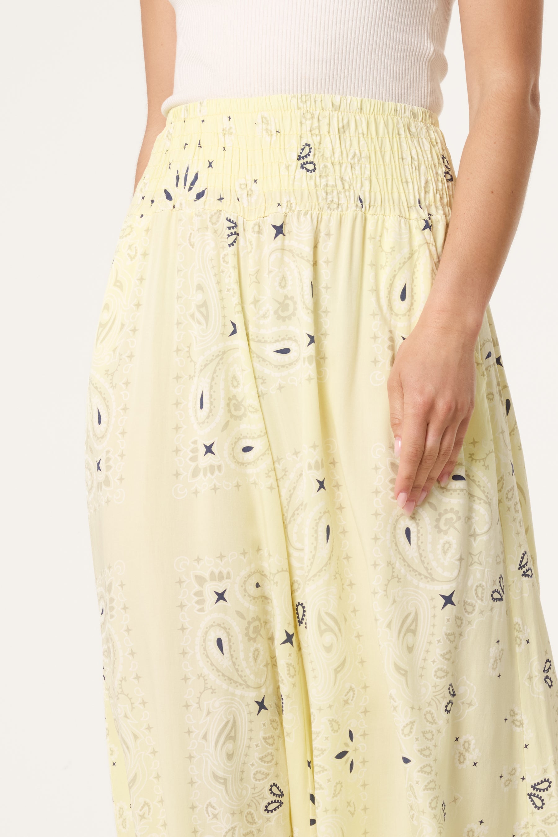 Bandana Wide Leg Pocket Trousers
