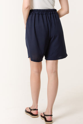 Relaxed Fit Pockets Bermuda Shorts