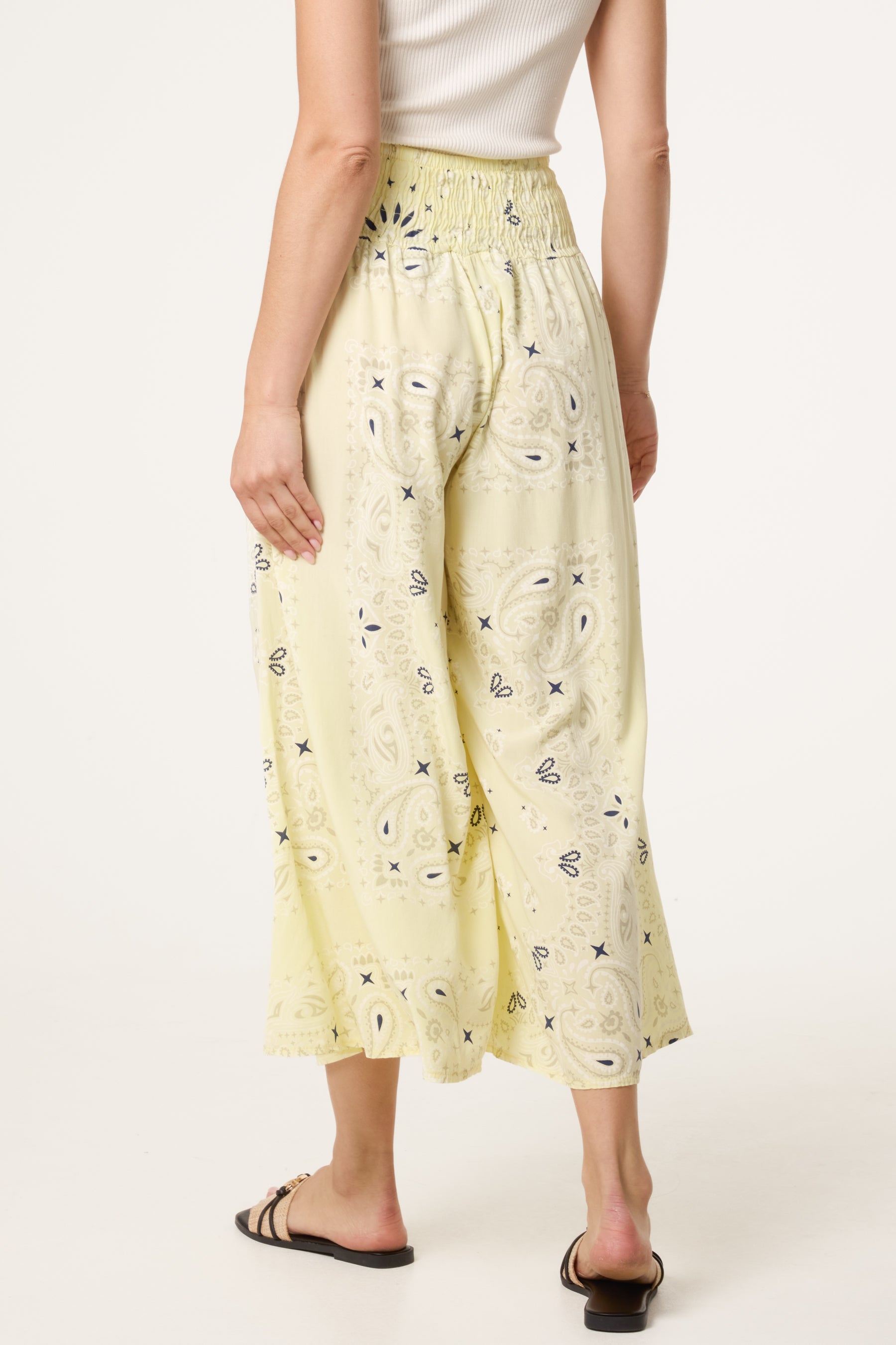 Bandana Wide Leg Pocket Trousers