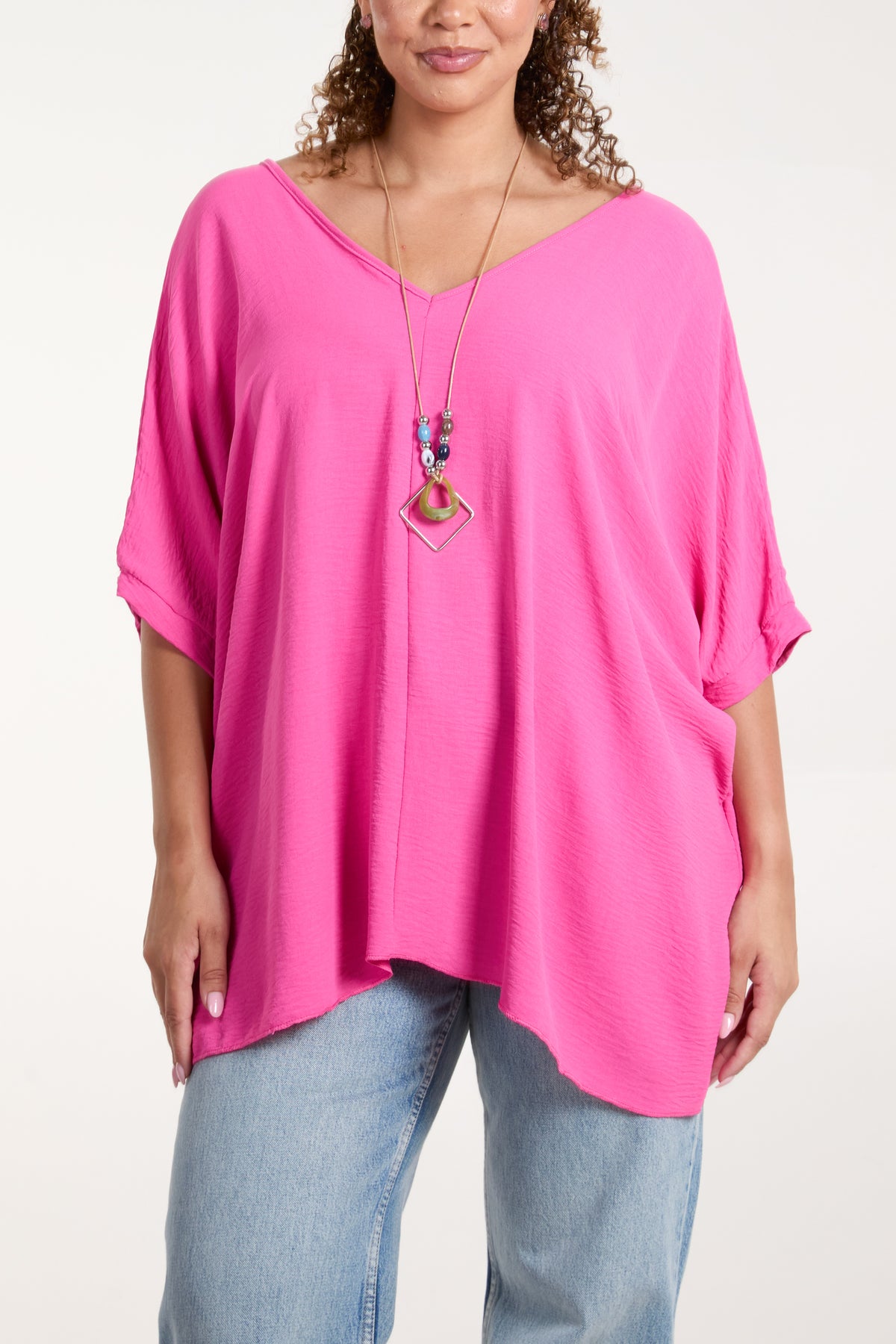 Necklace Double V-Neck Top