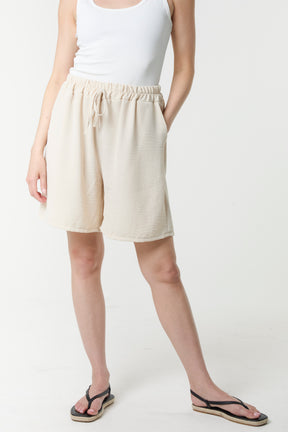Relaxed Fit Pockets Bermuda Shorts