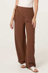 Tie Side Studded Trouser