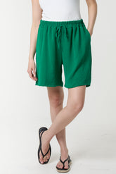 Relaxed Fit Pockets Bermuda Shorts