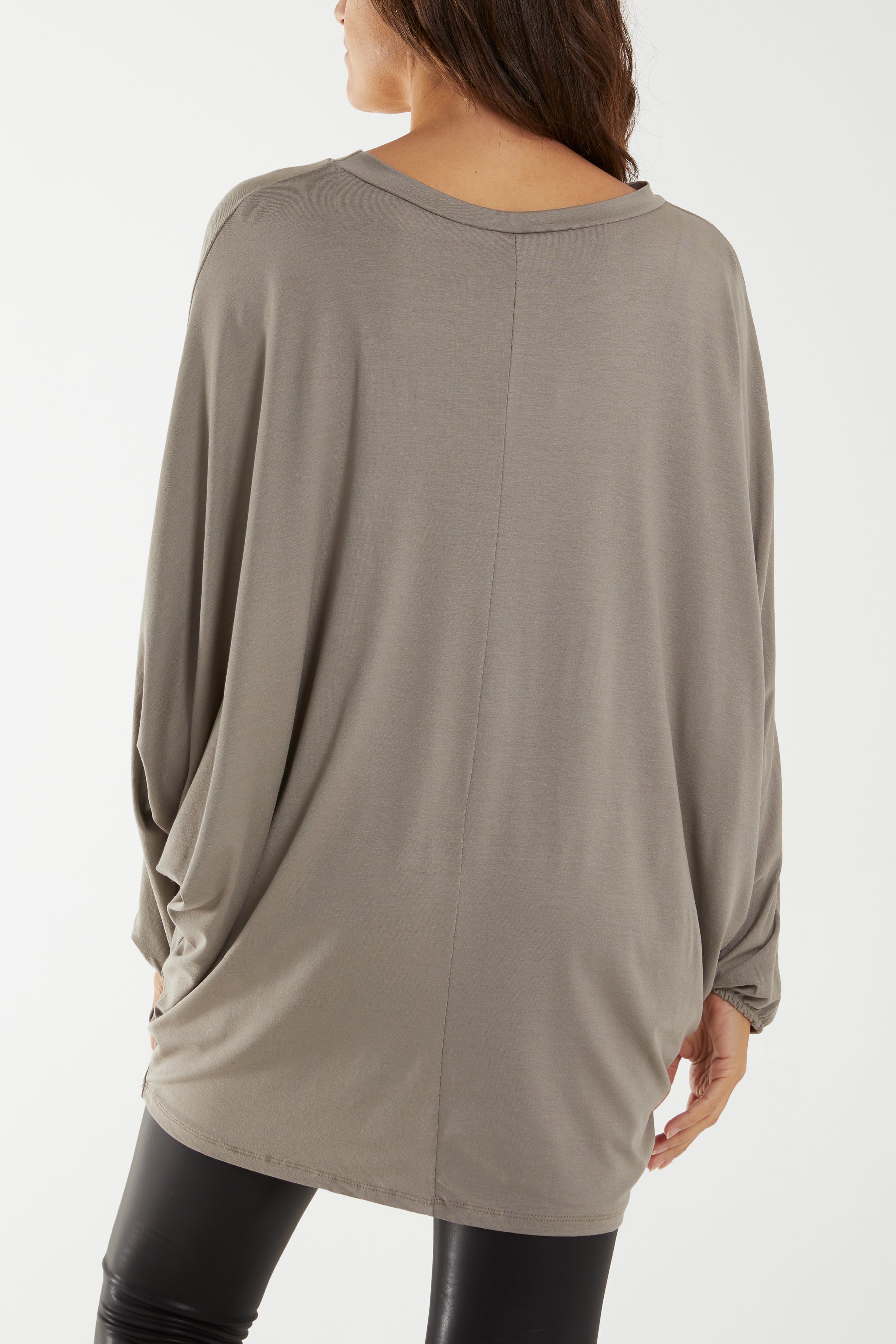 Batwing Long Sleeve Oversized Top