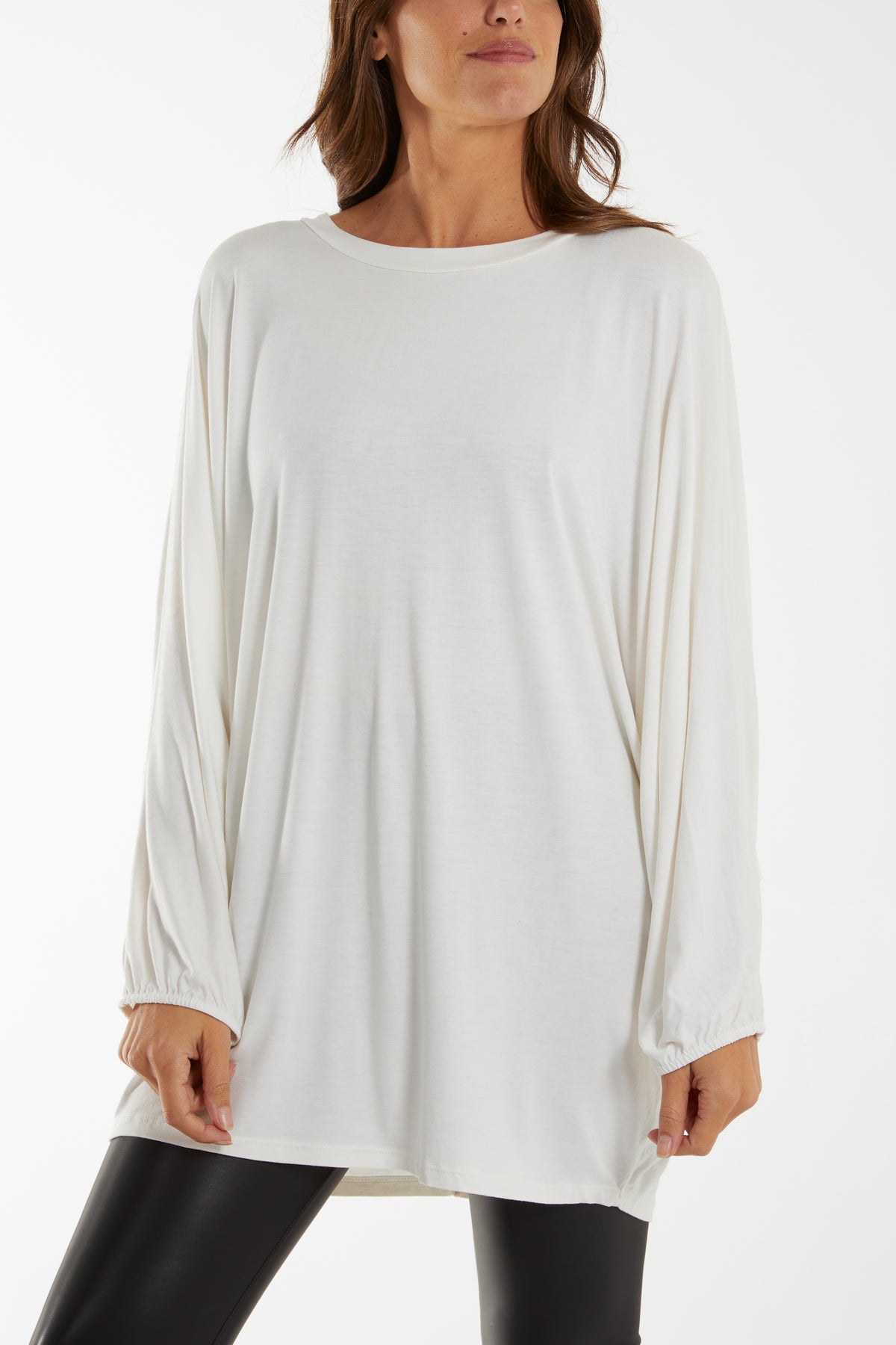 Batwing Long Sleeve Oversized Top