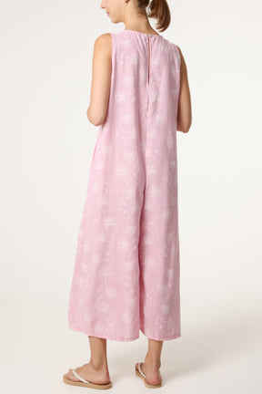 Leaf Print Jumpsuit