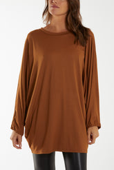 Batwing Long Sleeve Oversized Top