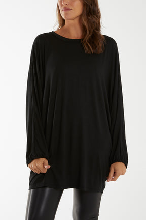 Batwing Long Sleeve Oversized Top