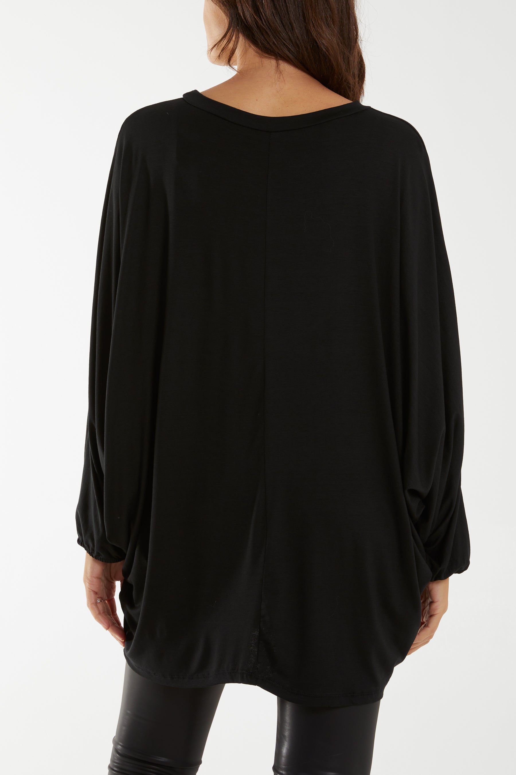 Batwing Long Sleeve Oversized Top