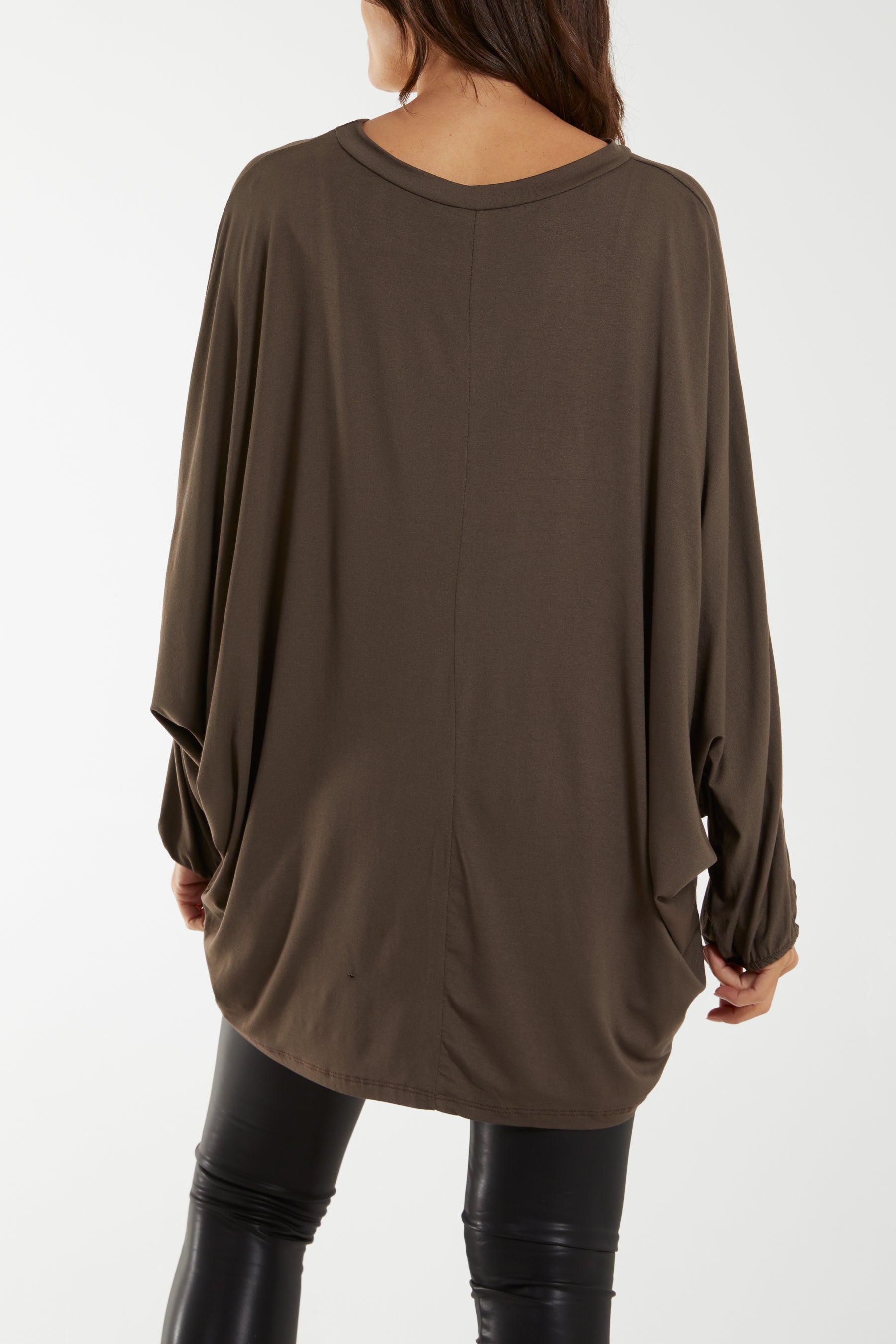 Batwing Long Sleeve Oversized Top