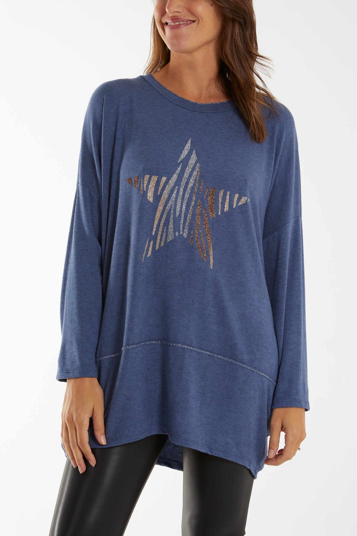 Glitter Star Fine Knit Jumper