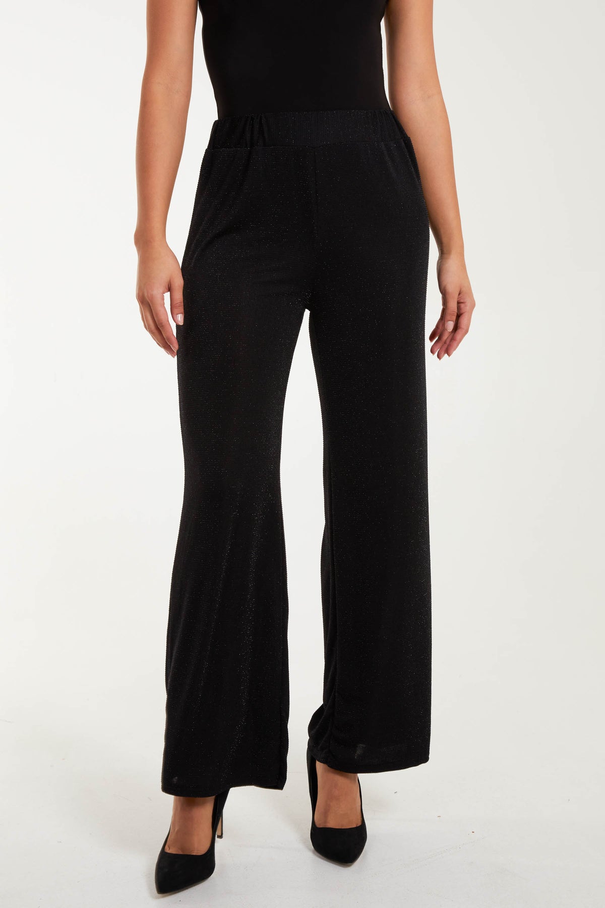 Glitter Wide Leg Trousers