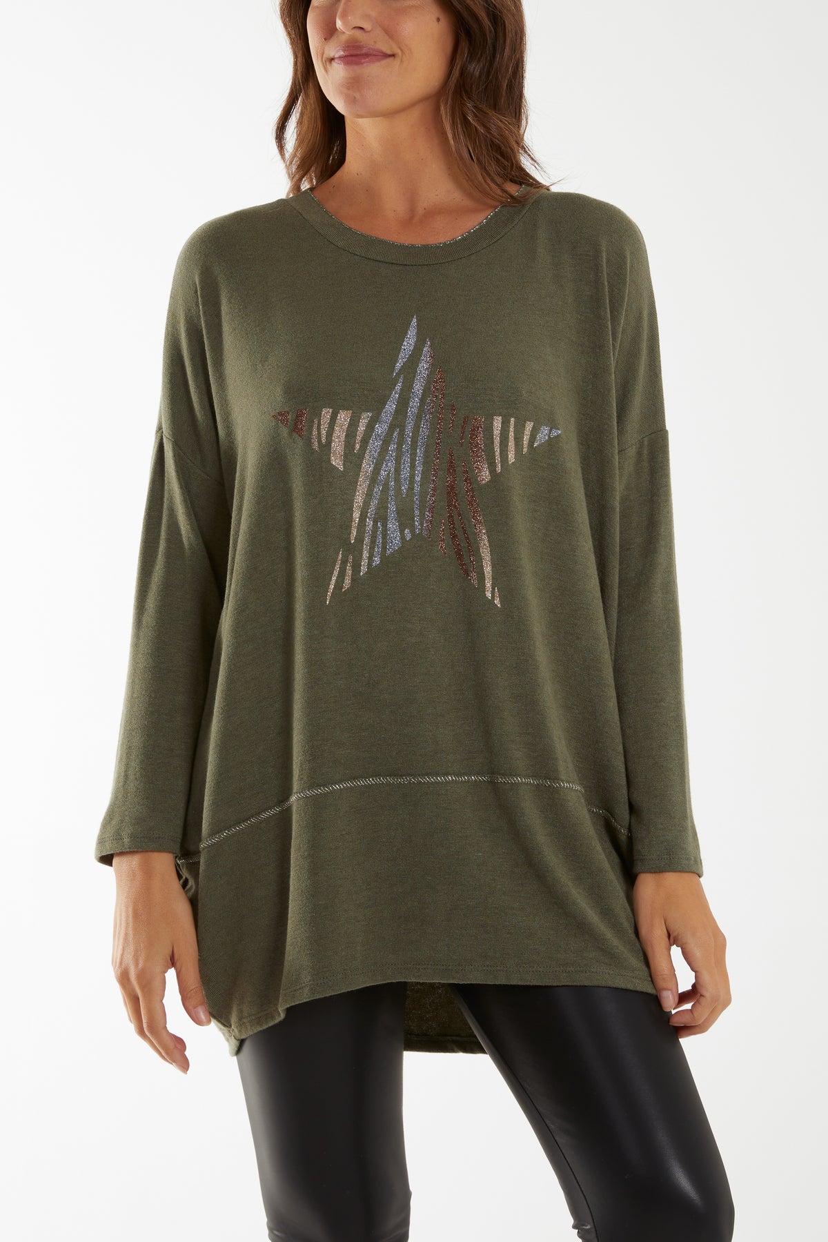 Glitter Star Fine Knit Jumper