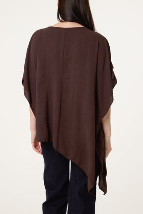 Asymmetric Double Frill Blouse