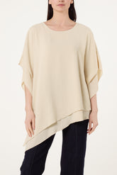 Asymmetric Double Frill Blouse