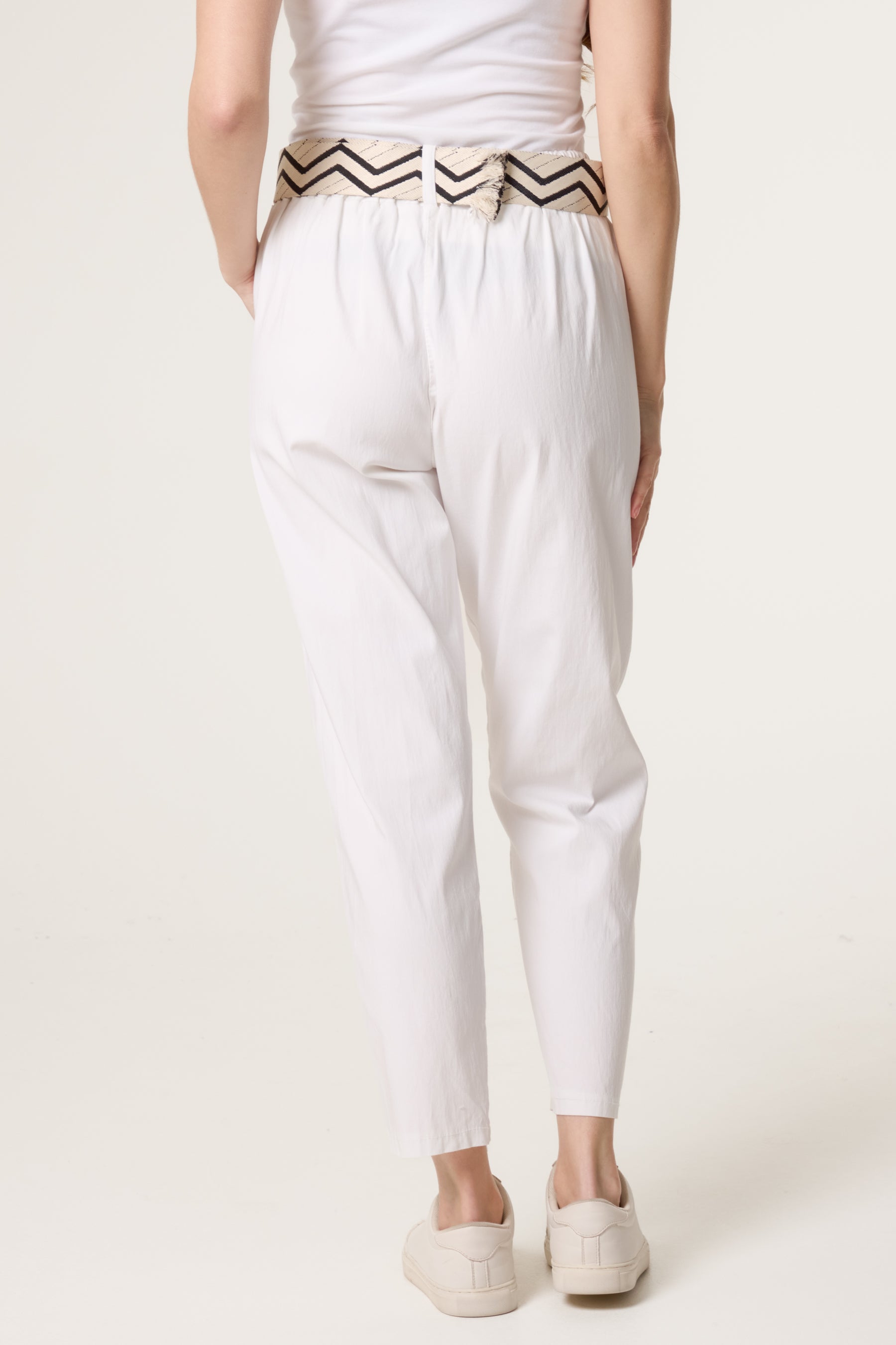 Pattern Belted Magic Trousers