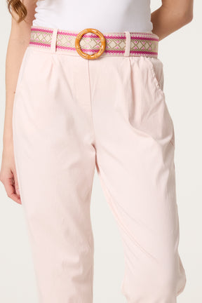 Pattern Belted Magic Trousers