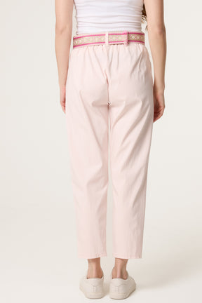 Pattern Belted Magic Trousers