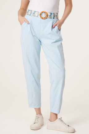 Pattern Belted Magic Trousers