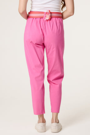 Pattern Belted Magic Trousers