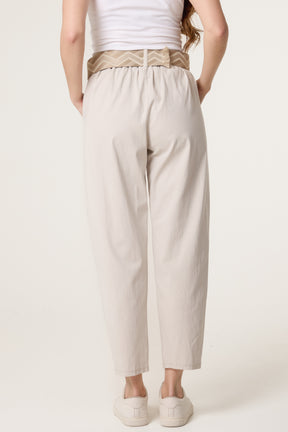 Pattern Belted Magic Trousers