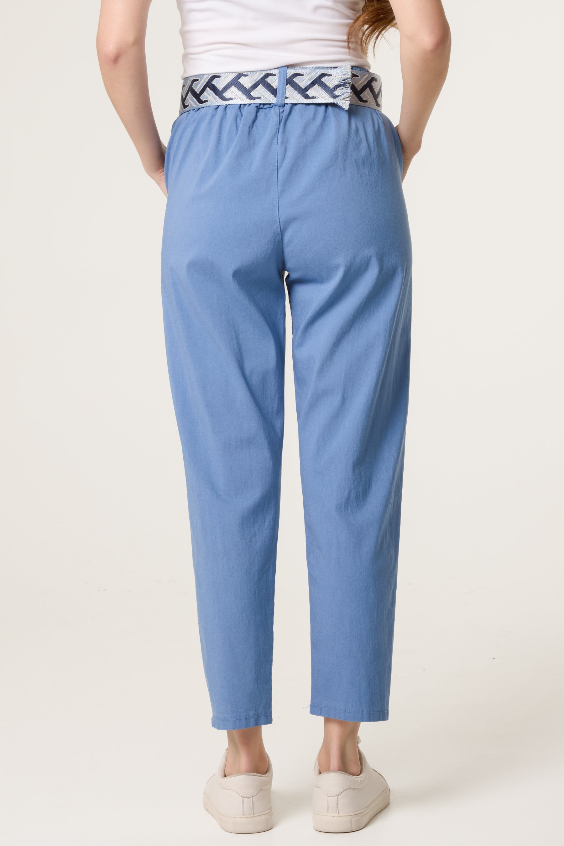 Pattern Belted Magic Trousers