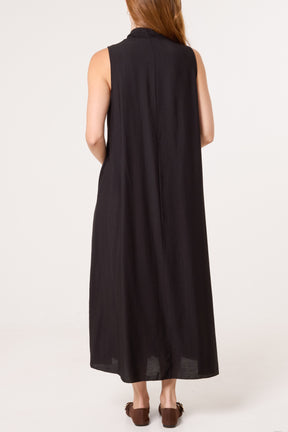 Sleeveless V-Neck Maxi Dress