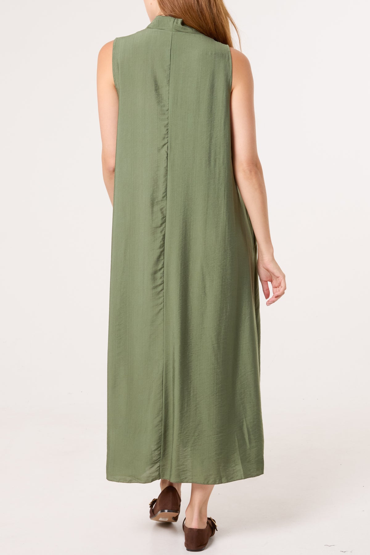 Sleeveless V-Neck Maxi Dress