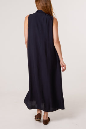 Sleeveless V-Neck Maxi Dress