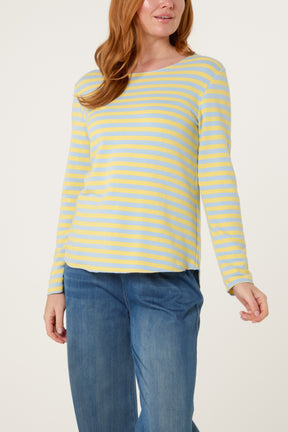 Colourful Striped Long Sleeve Top