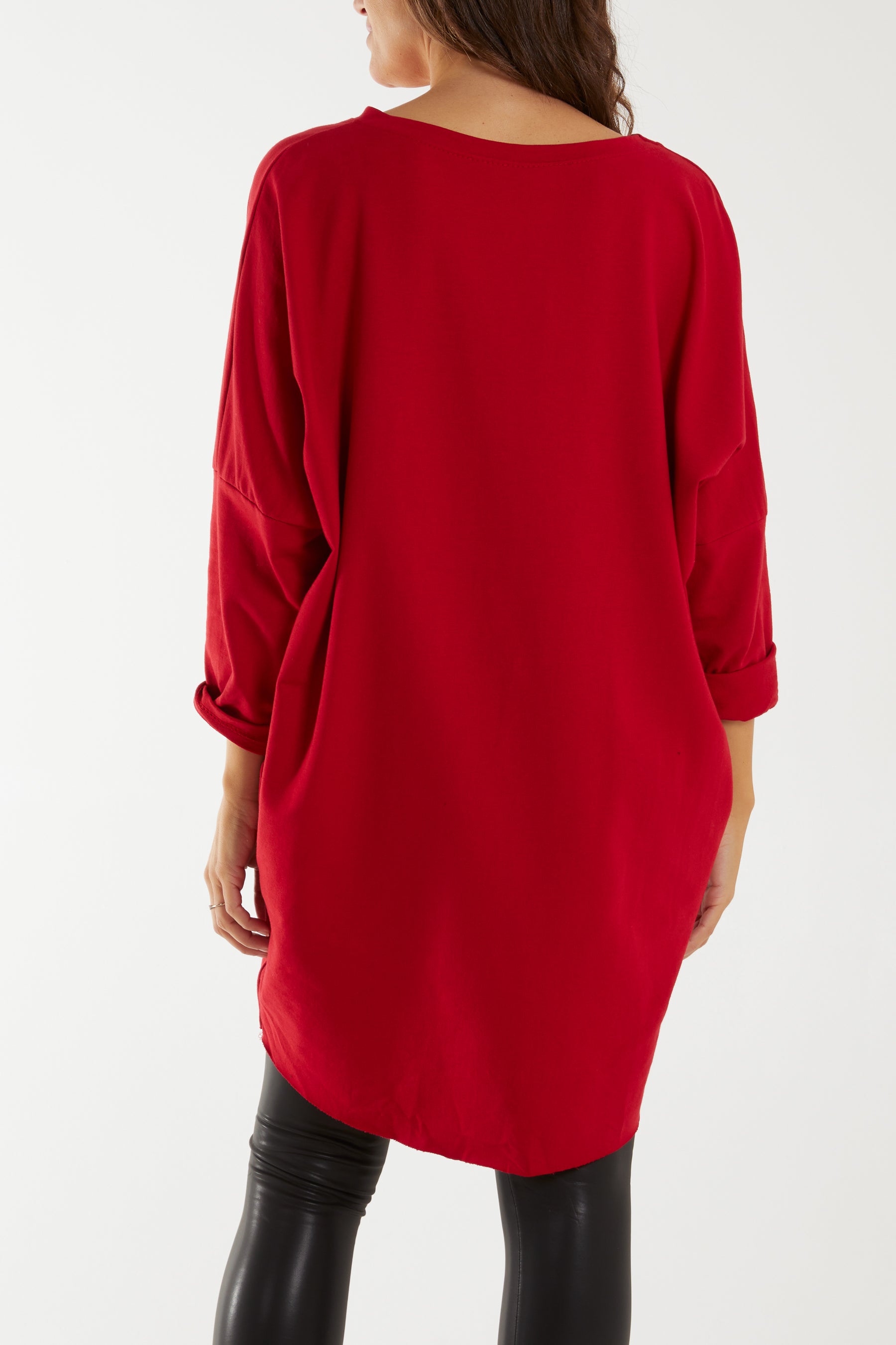 Diamante Festive Christmas Pocket Jumper/Dress