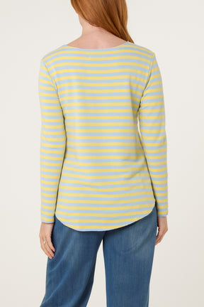 Colourful Striped Long Sleeve Top