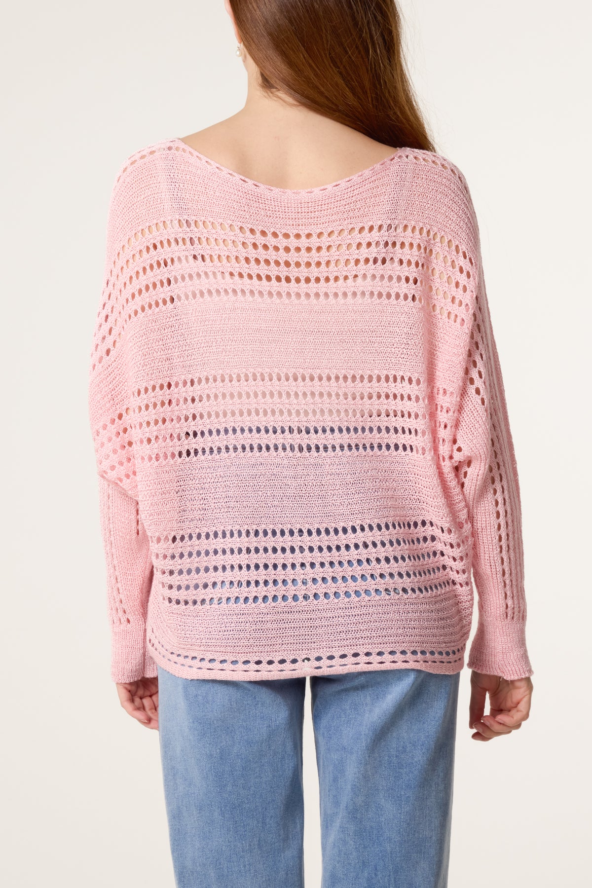 Crochet Knit Long Sleeve Top
